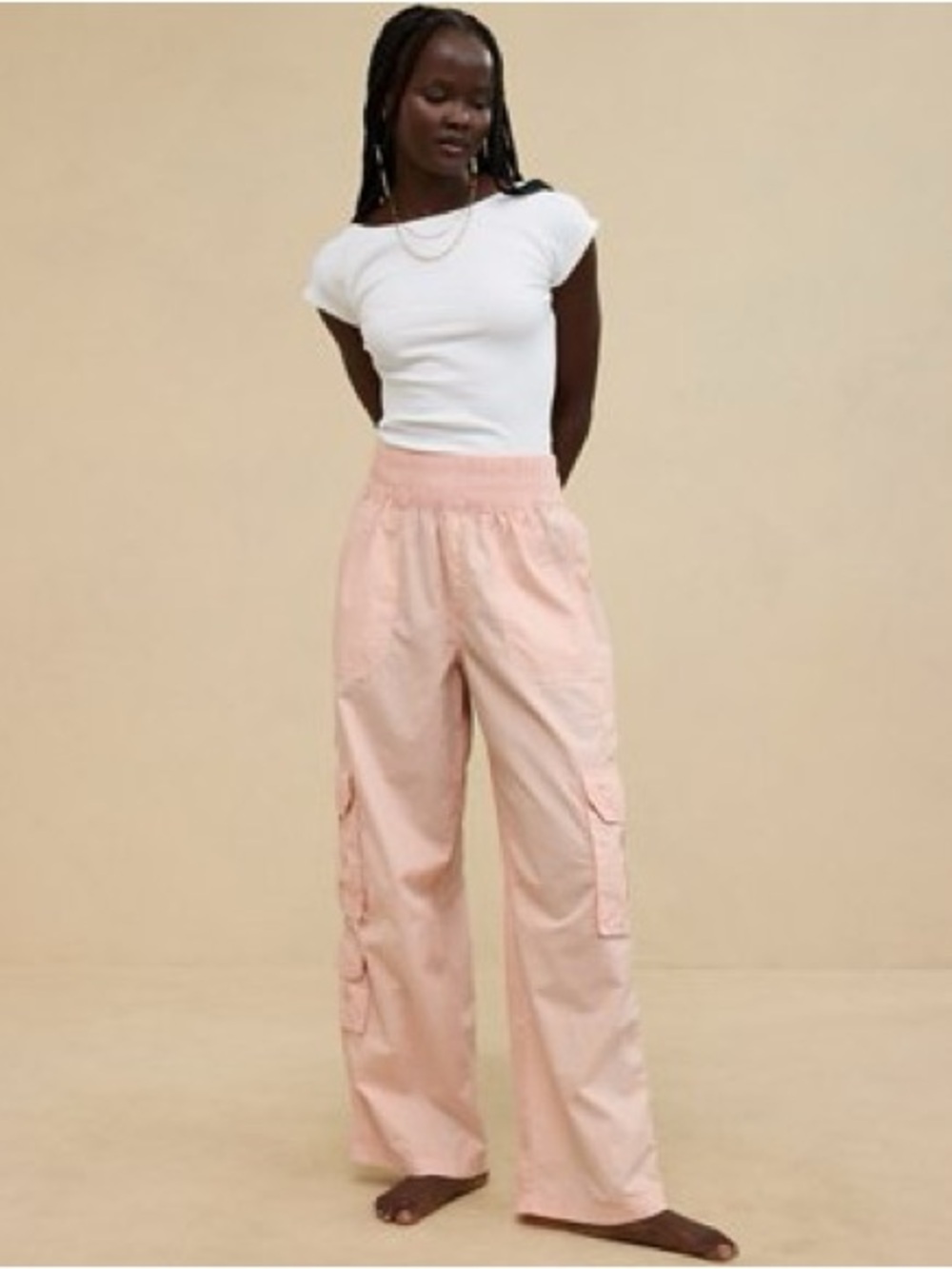 Aerie Light Pink Cargo Pants